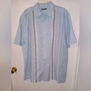 Authentic Cubavera men's shirt Size L light blue